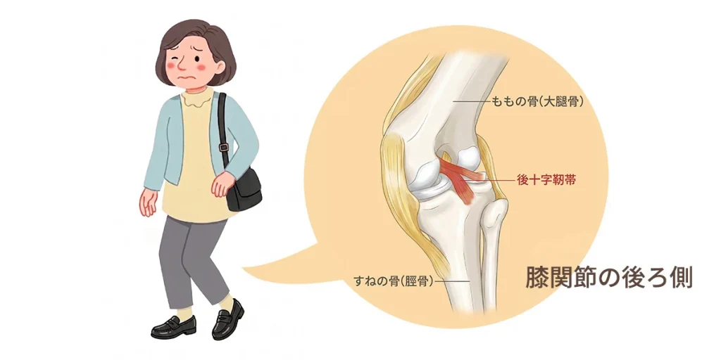 膝裏の痛みは膝の変形の始まりのサインです。